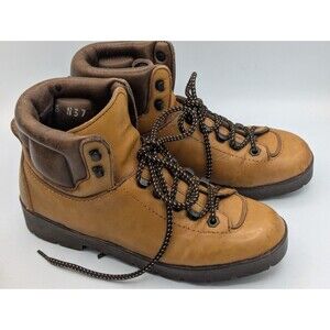 VTG 80's Scarpa Mountaineering Hiking Boots ItalianSz 37 Leather Womens